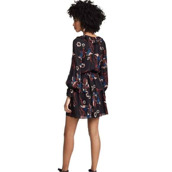 Joie Silk Nour Floral Ruffle Dress - Picture 8 of 12